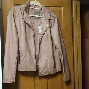 COPY - Maurices Pink faux leather jacket